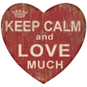 Magnet 8x8cm Keep Calm And Love Much